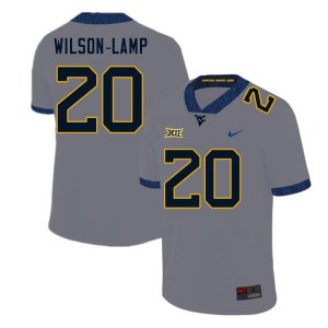 Men's West Virginia Mountaineers NCAA #20 Andrew Wilson-Lamp Gray Authentic Nike Stitched College Football Jersey SJ15Q47RC